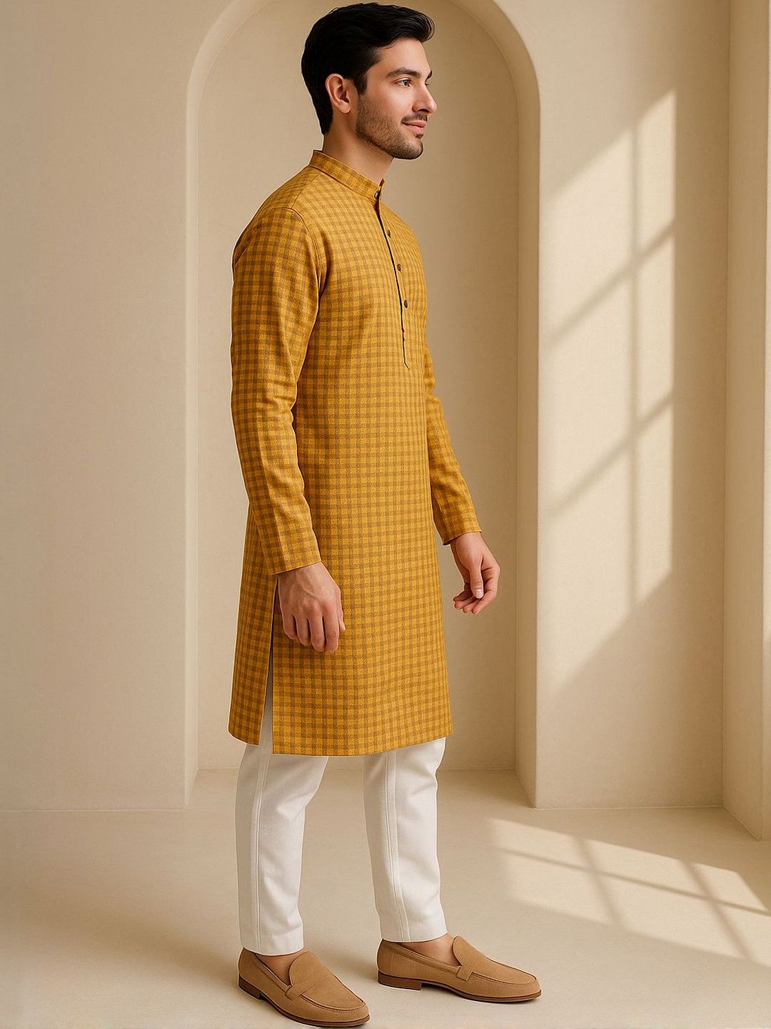 Men Regular Pure Cotton Kurta with Pyjamas