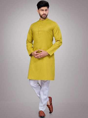 Self Design Straight Kurta & Pyjamas