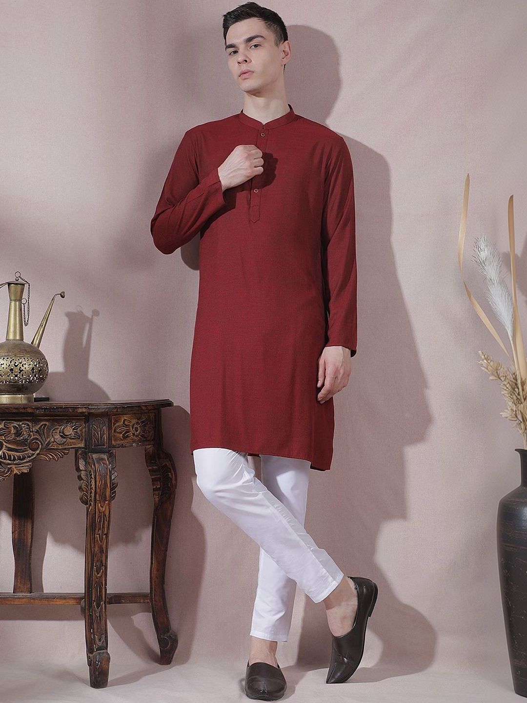 Men Regular Kurta with Trousers