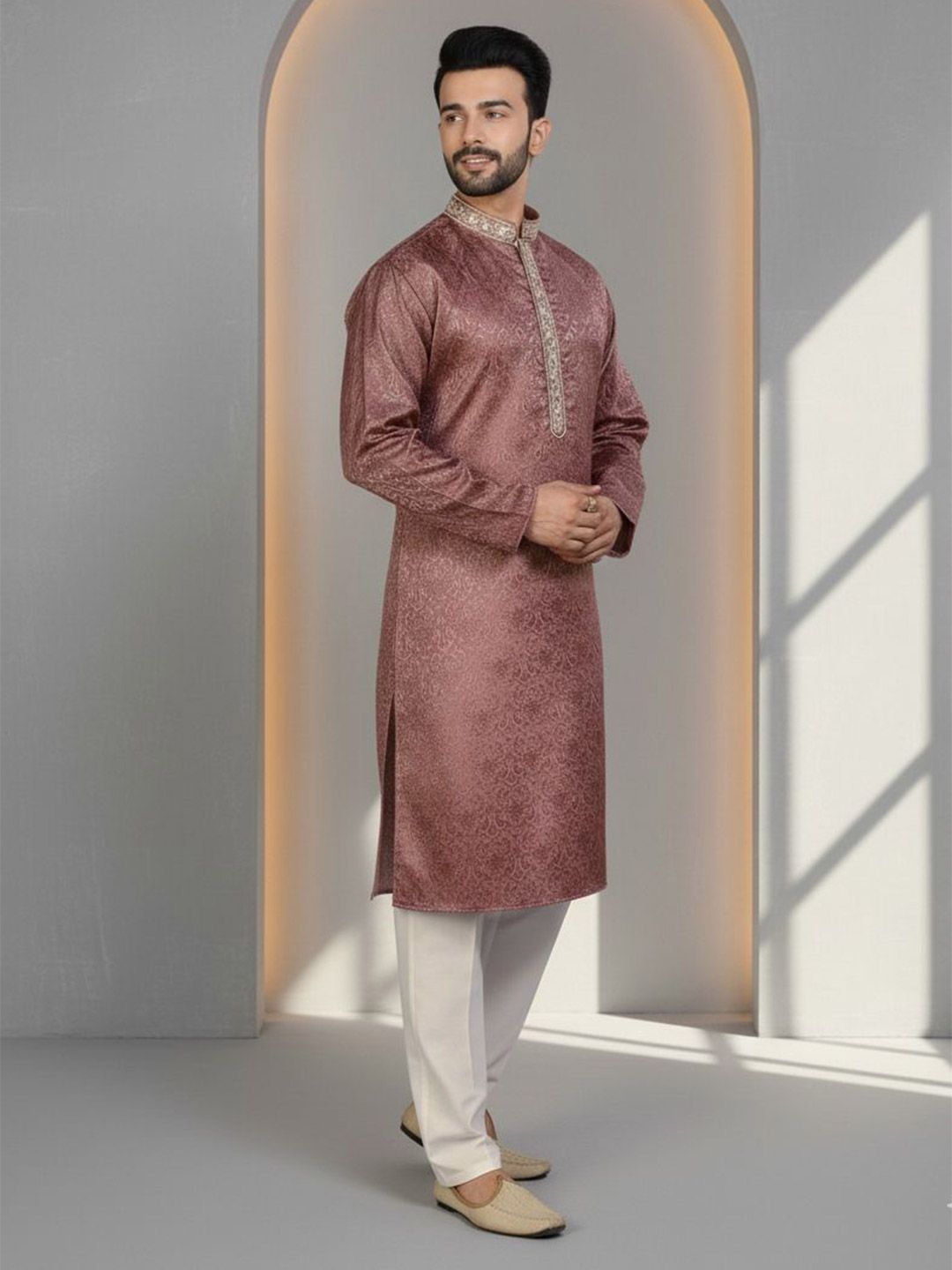 Men Thread Work Kurta