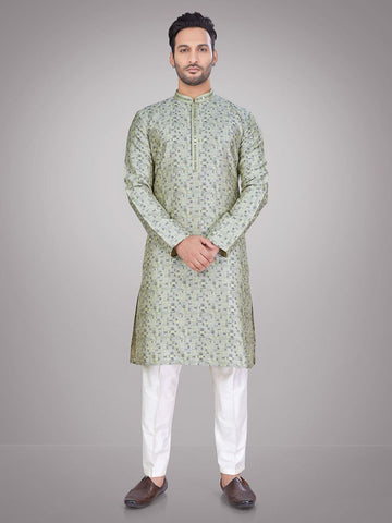 Men Geometric Kurta