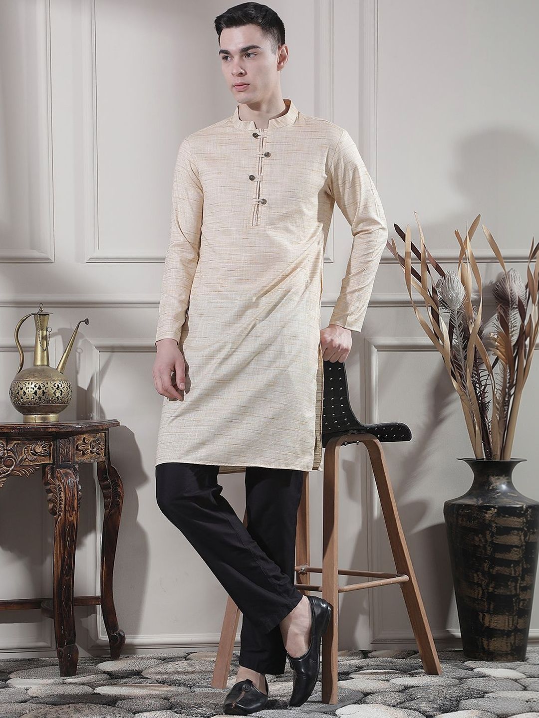 Men Regular Kurta with Trousers