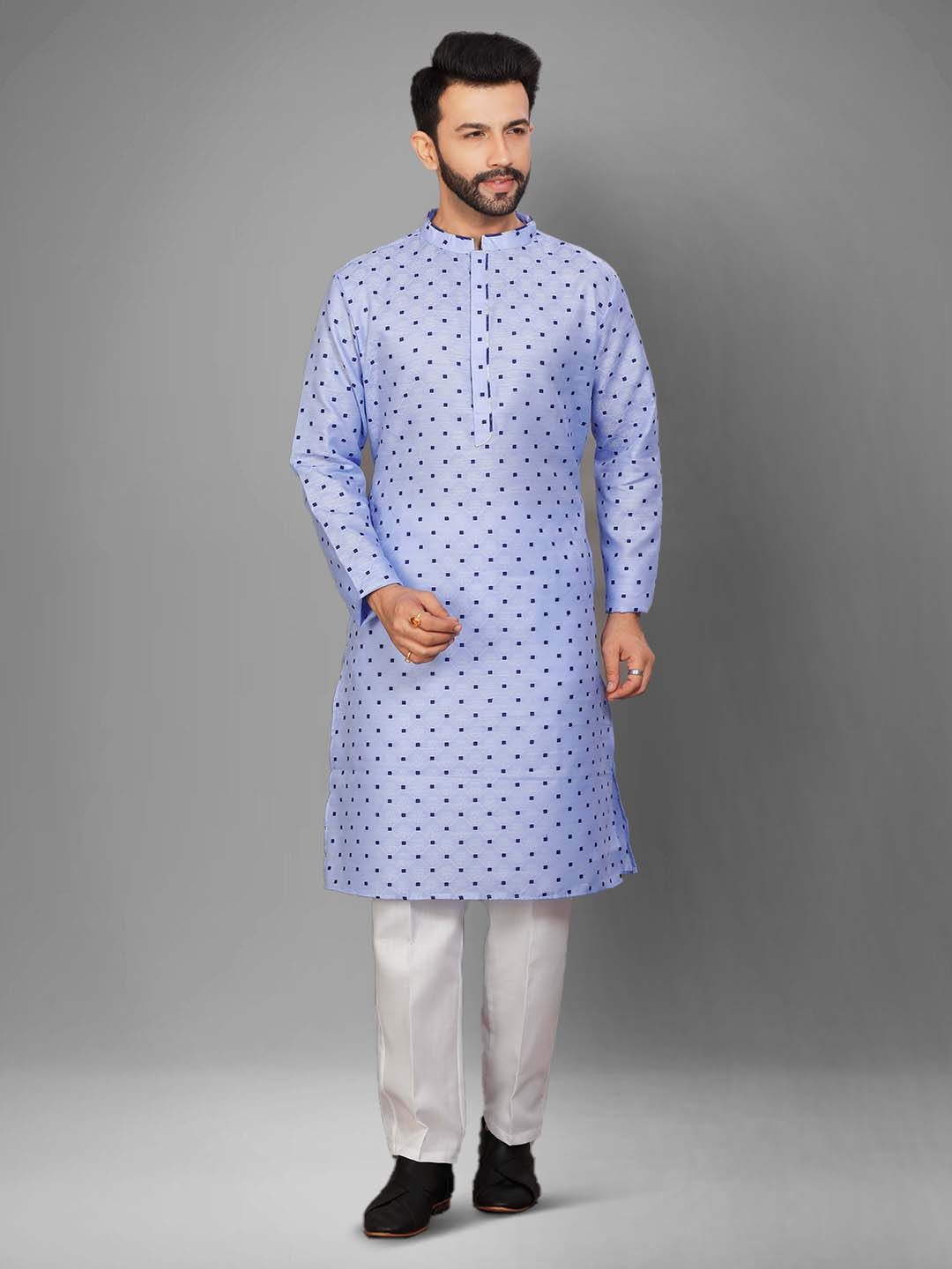 Men Geometric Kurta