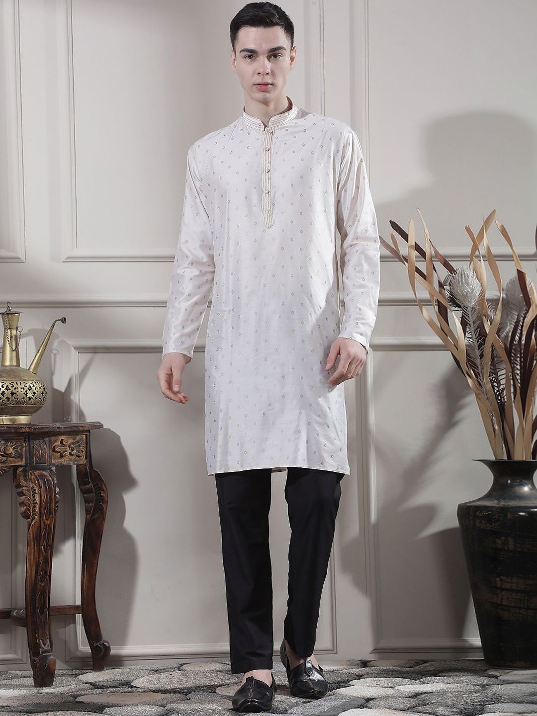 Men Regular Kurta with Trousers