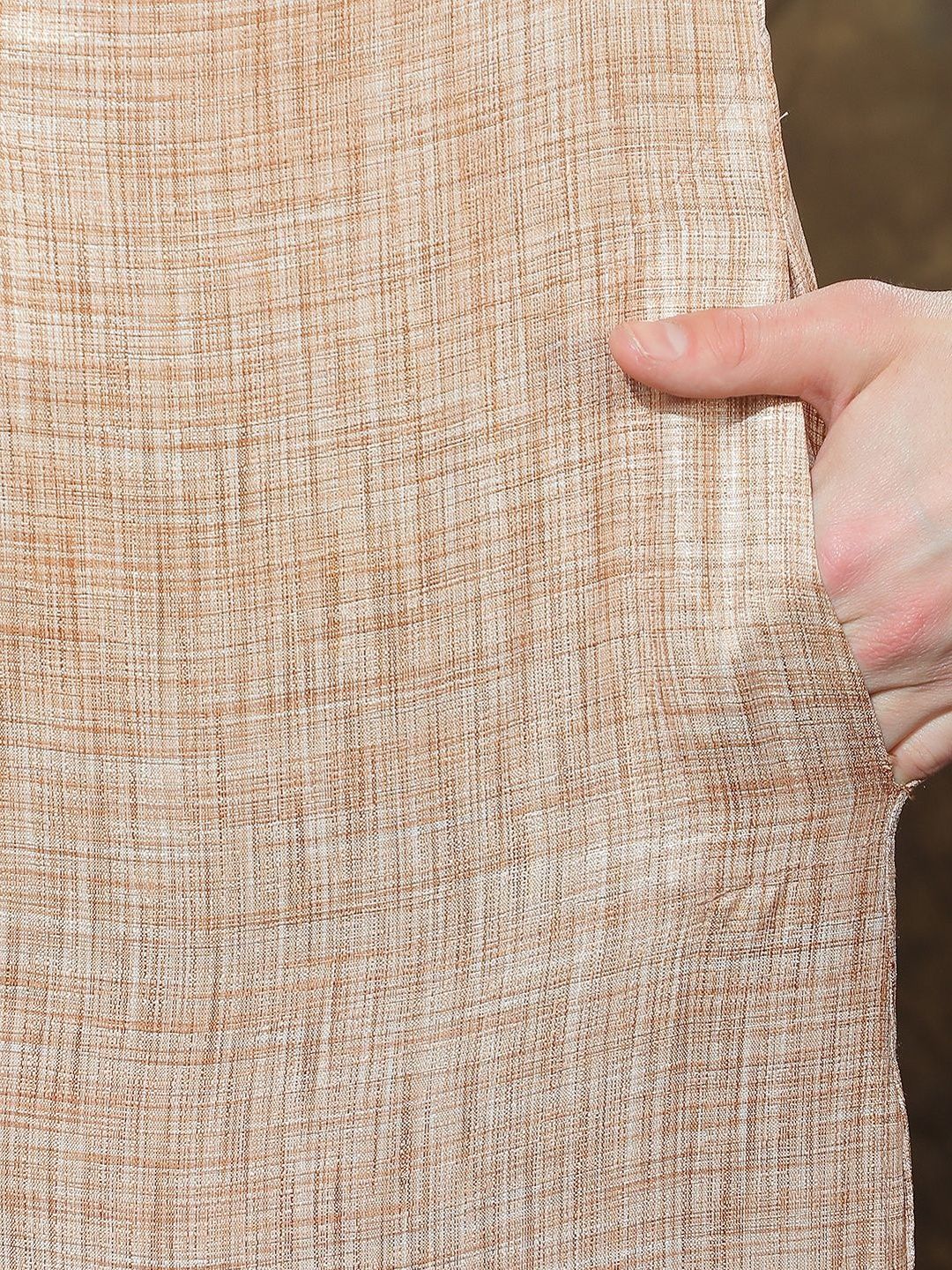 Men Regular Thread Work Kurta with Pyjamas