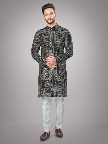 Men Geometric Printed Kurta
