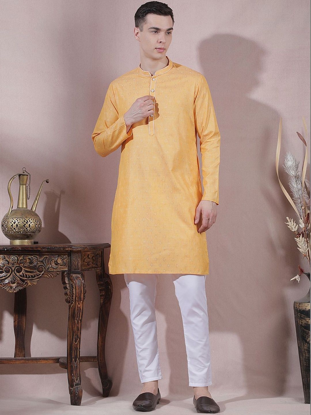 Men Regular Kurta with Trousers