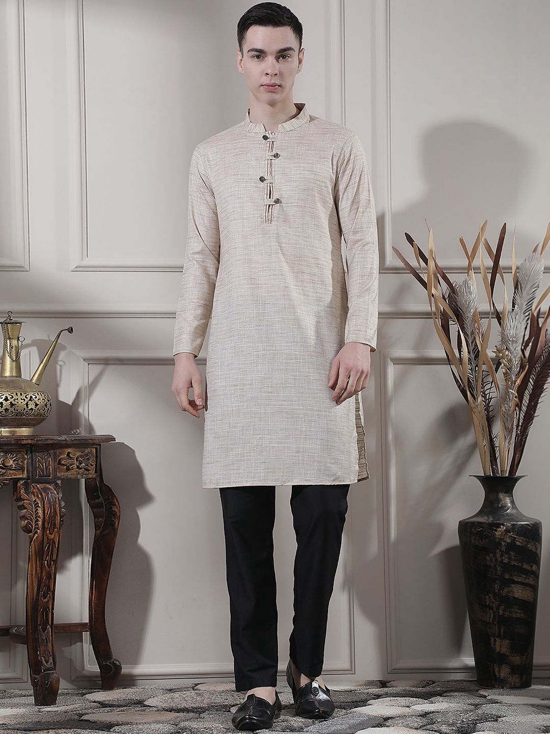 Men Regular Kurta with Trousers