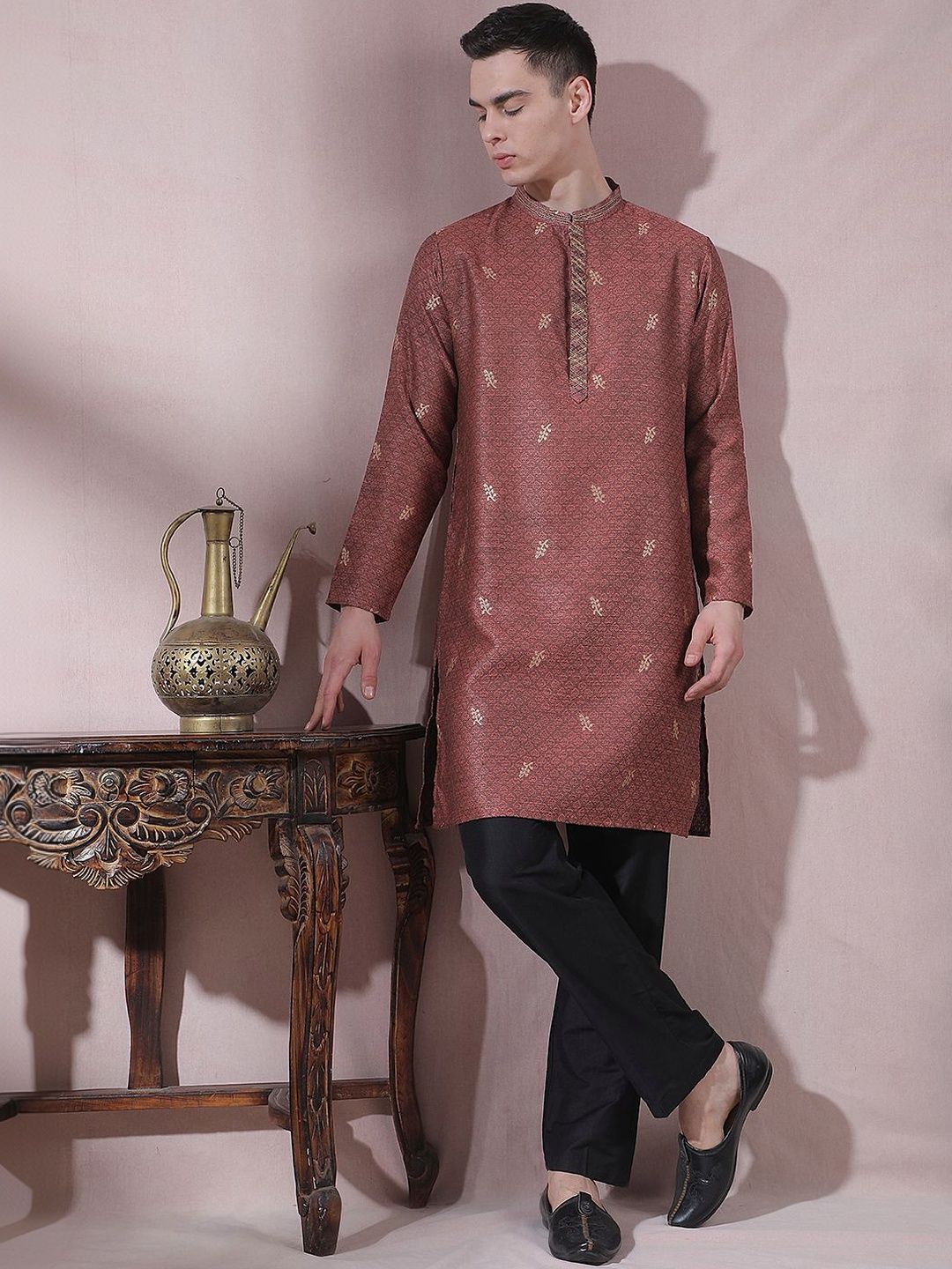 Men Regular Kurta with Trousers
