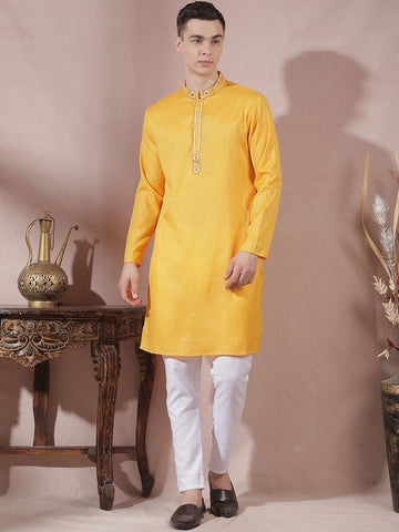 Men Regular Kurta with Churidar