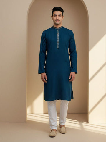 Men Mandarin Collar Kurta