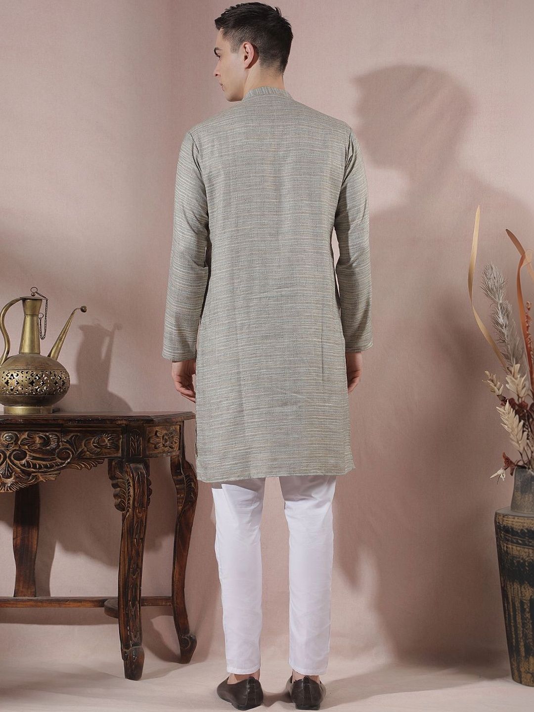 Men Regular Kurta with Trousers