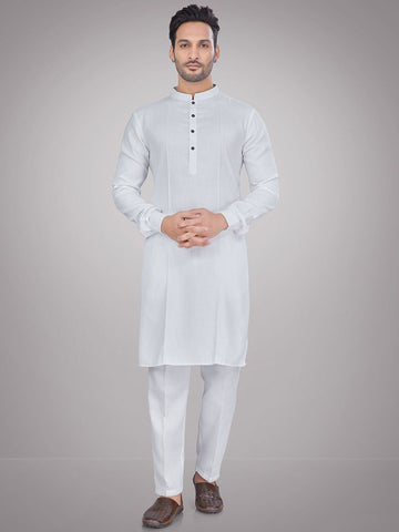 Mandarin Collar Straight Kurta & Pyjamas