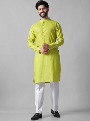 Men Striped Kurta with Pyjamas