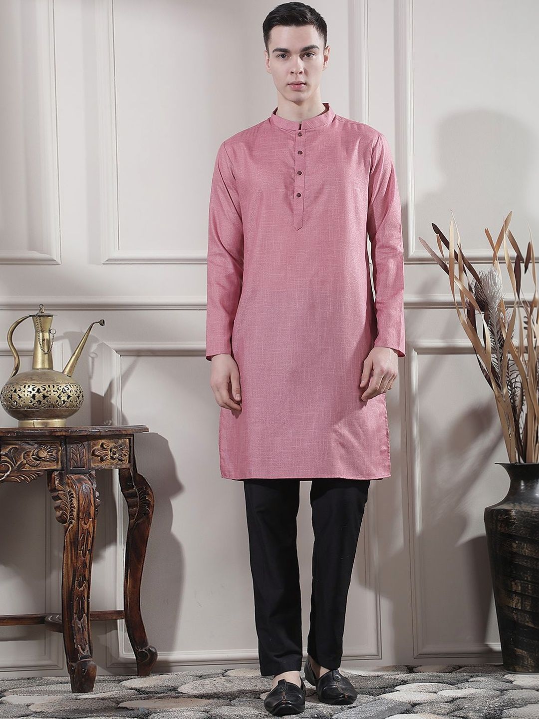 Men Regular Kurta with Trousers