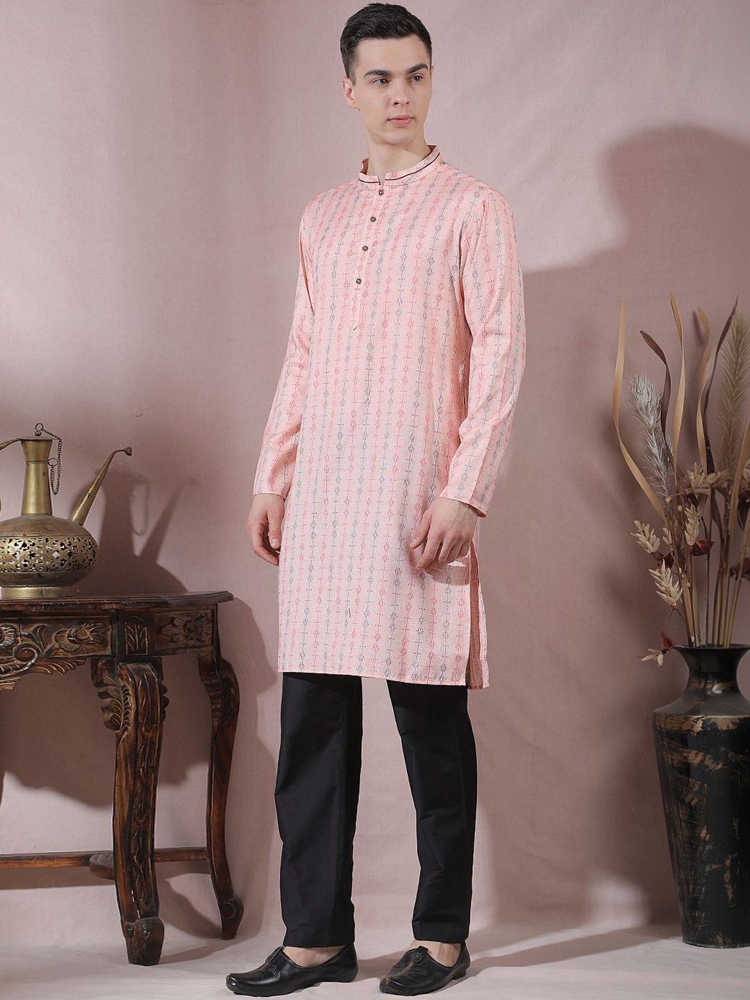 Men Printed Kurta Set